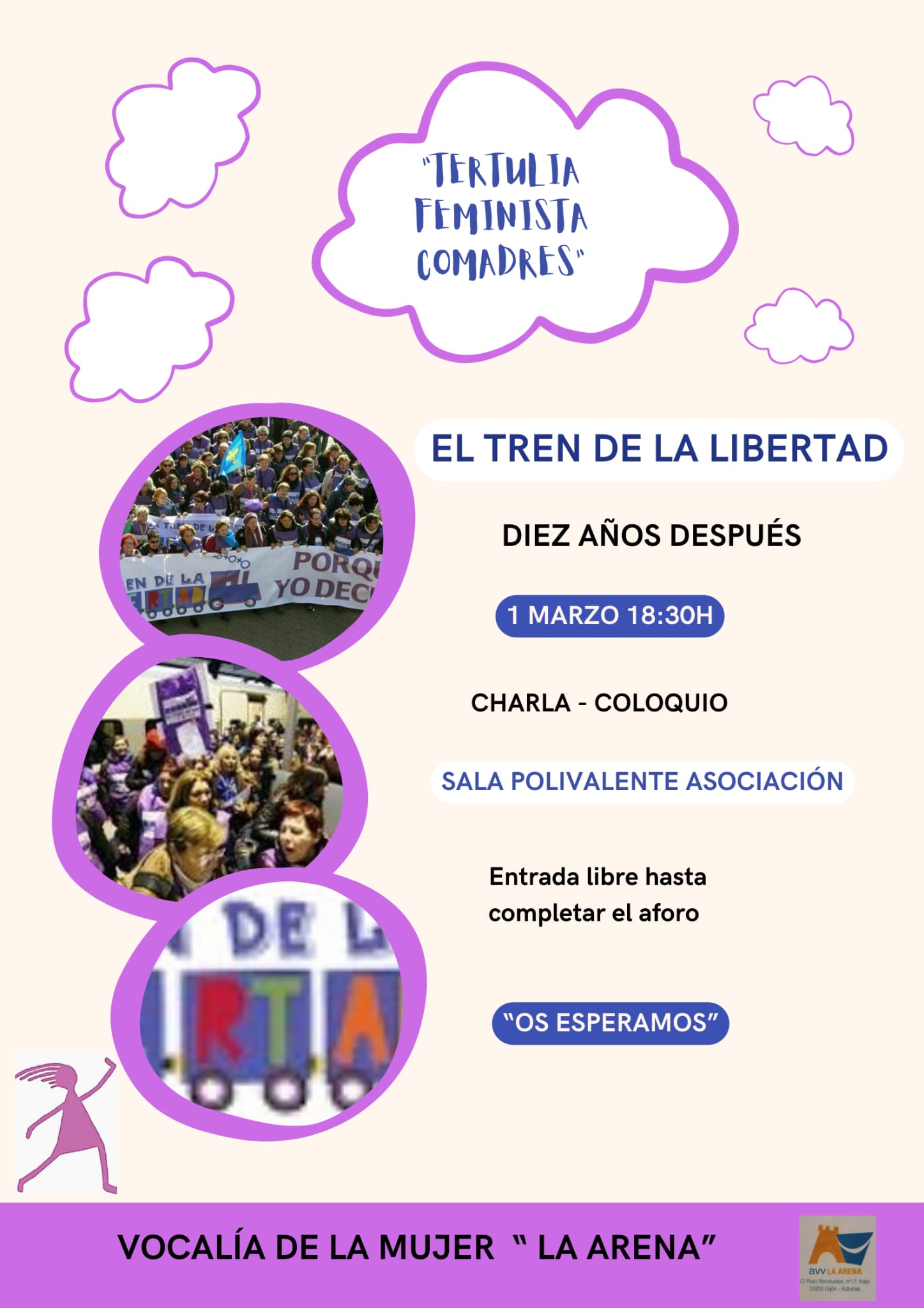 Agenda de actividades de la Tertulia Feminista les Comadres